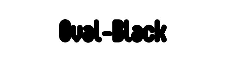 Oval-Black  Frei Schriftart Herunterladen