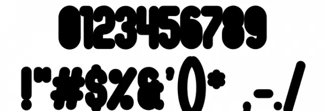Oval-Black Font OTHER CHARS