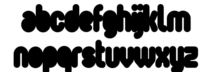 Oval-Black Font LOWERCASE
