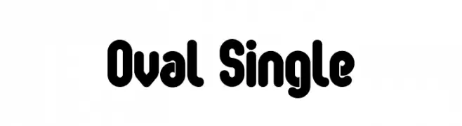 Oval Single  Frei Schriftart Herunterladen