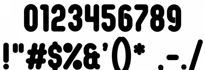 Oval Single Font OTHER CHARS