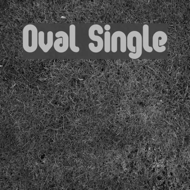 Oval Single Font examples