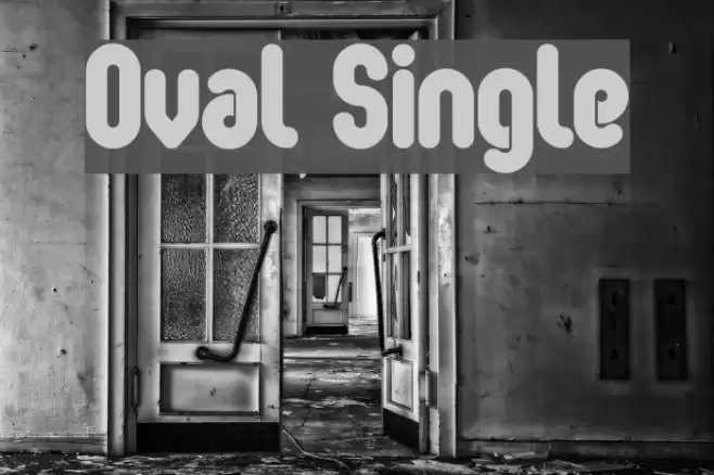 Oval Single Font examples