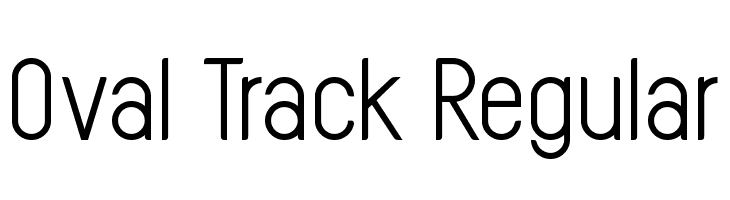 Oval Track Regular  font caratteri gratis