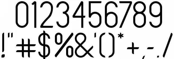 Oval Track Regular Font OTHER CHARS