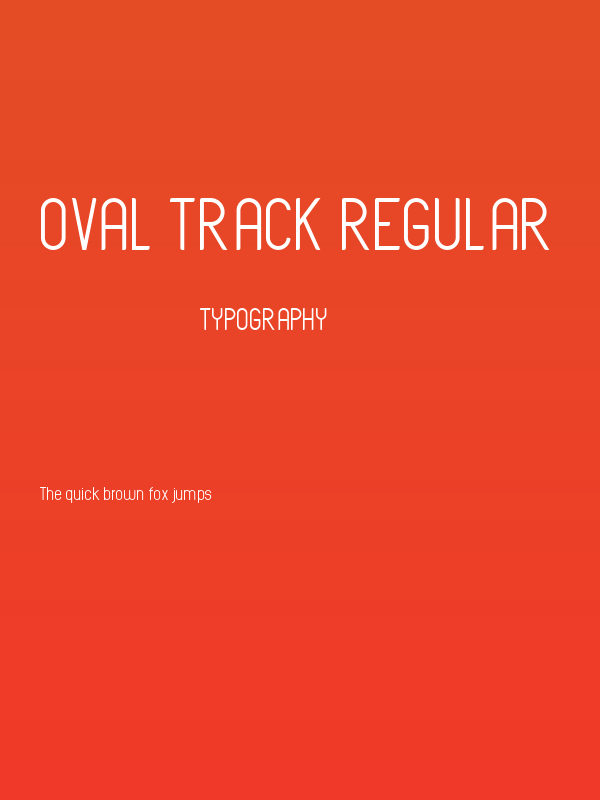Oval Track Regular Poster