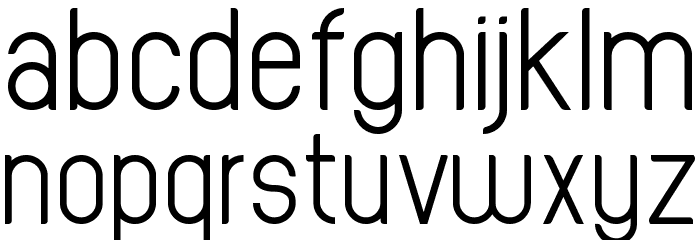 Oval Track Regular Font LOWERCASE