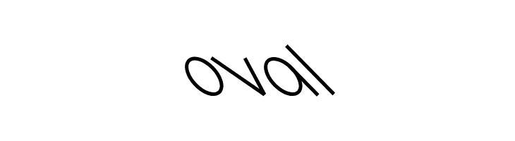 Oval Caratteri