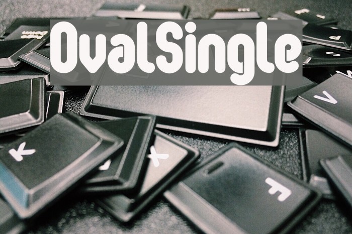 OvalSingle Font examples