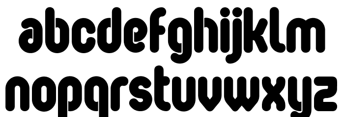 OvalSingle Font LOWERCASE