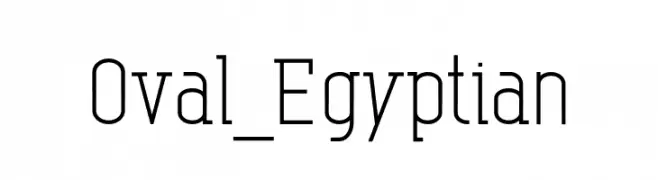 Oval_Egyptian  Frei Schriftart Herunterladen