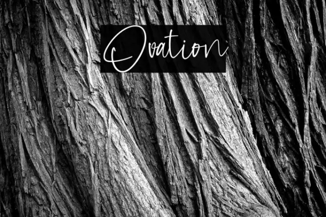 Ovation फ़ॉन्ट examples