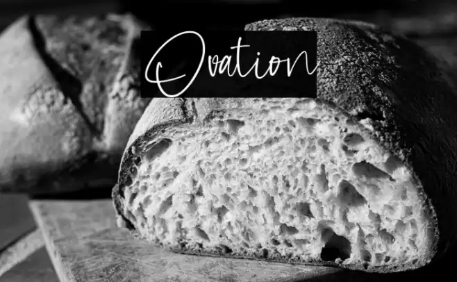 Ovation फ़ॉन्ट examples