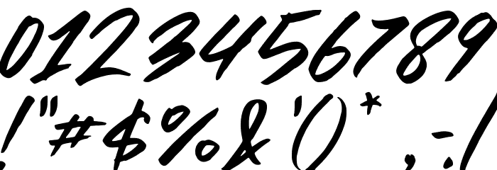 Over Break Font OTHER CHARS
