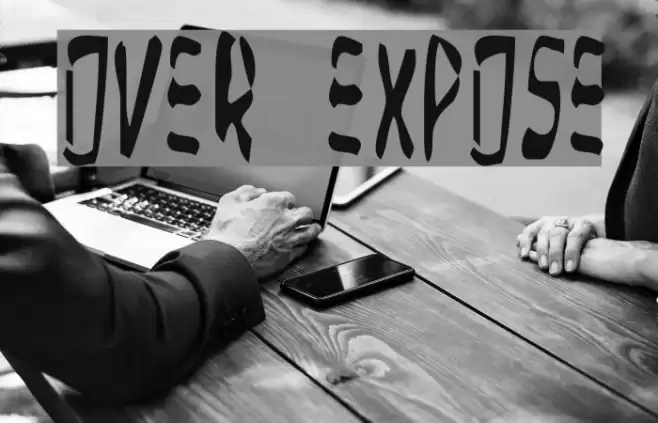Over Expose Font examples