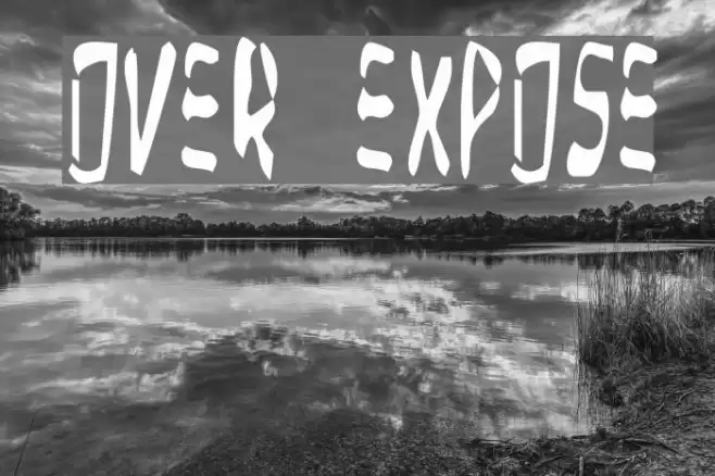 Over Expose Font examples