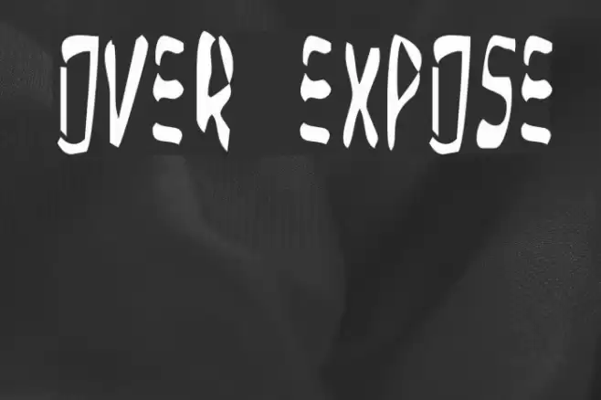 Over Expose Font examples