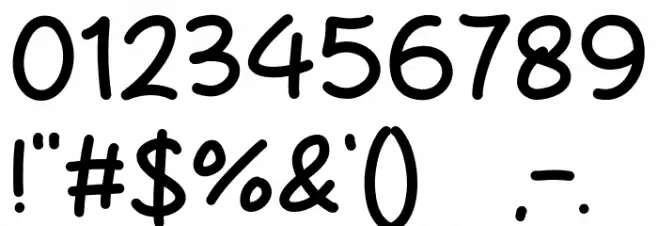 Over Light Font OTHER CHARS