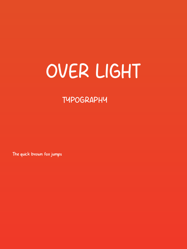 Over Light Poster