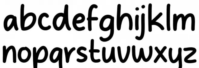 Over Light Font LOWERCASE
