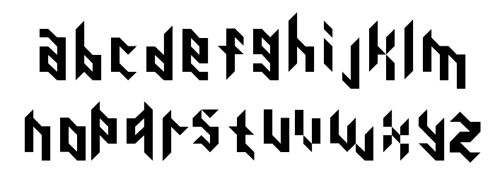 Over The Edge Font LOWERCASE