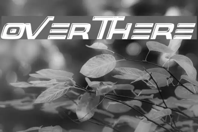 Over There Font examples