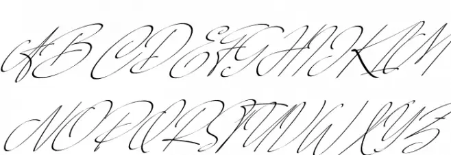 Over Thingking Italic フォント 大文字