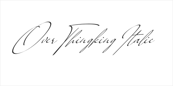 Over Thingking Italic Logo