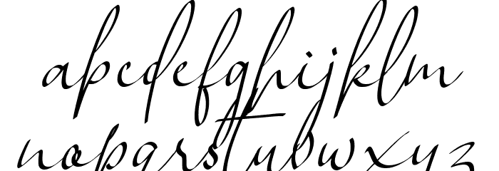 Over Thingking Font LOWERCASE