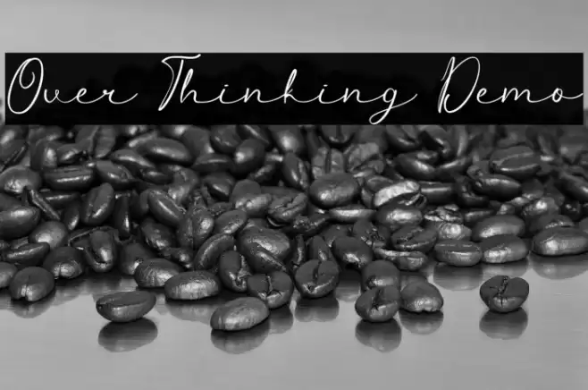 Over Thinking Demo Font examples