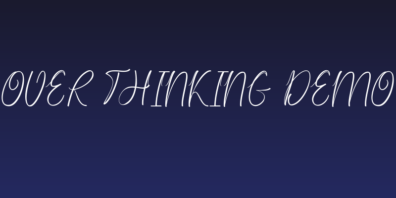 Over Thinking Demo Social Header