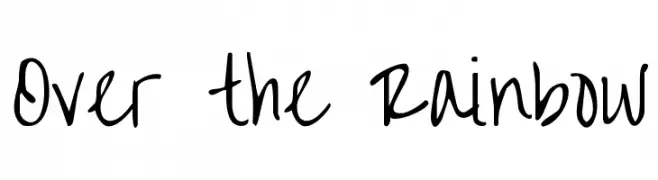 Over the Rainbow  免费字体下载