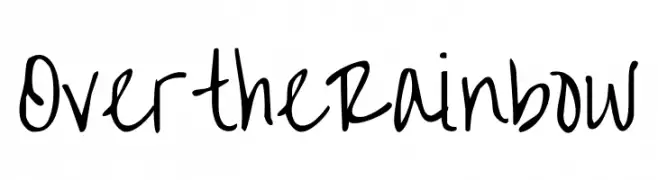 Over the Rainbow  免费字体下载