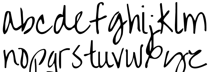 Over the Rainbow Font LOWERCASE