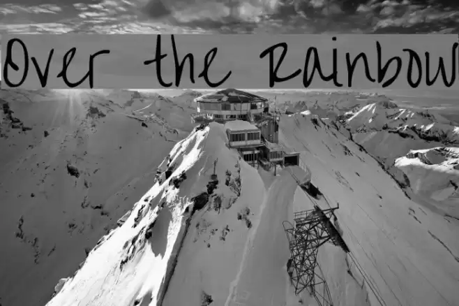 Over the Rainbow Font examples