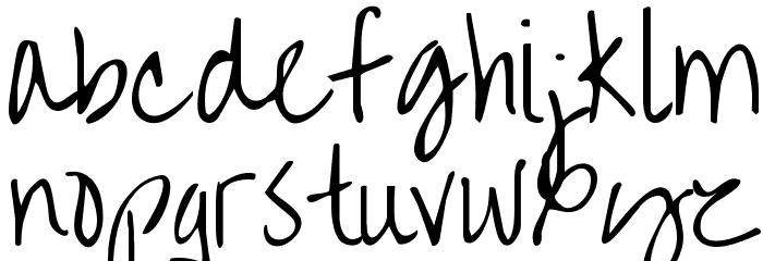 Over the Rainbow Font LOWERCASE
