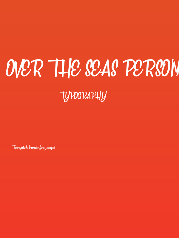 Over the Seas Personal Use  Poster