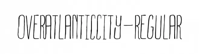 OverAtlanticCity-Regular  Free Fonts Download