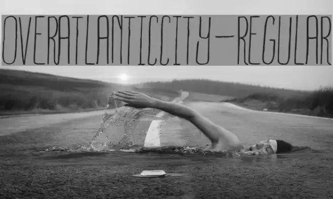 OverAtlanticCity-Regular Font examples
