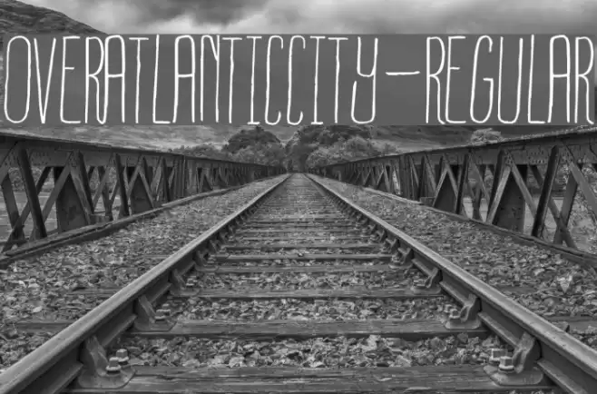 OverAtlanticCity-Regular Font examples