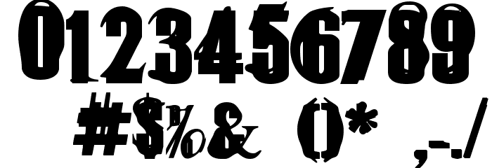 OverBored Font OTHER CHARS