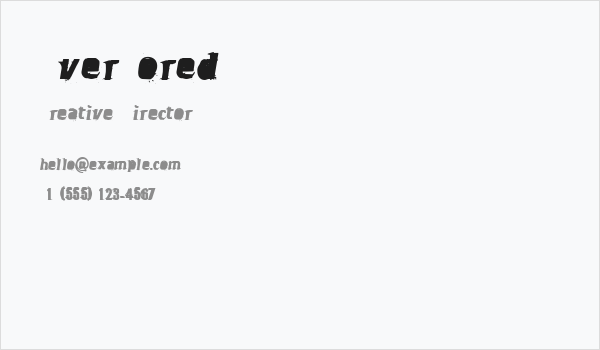 OverBored Business Card