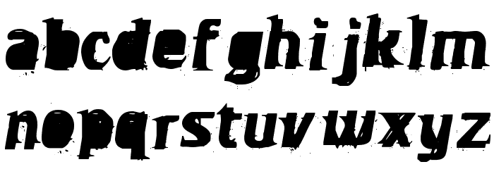OverBored Font LOWERCASE
