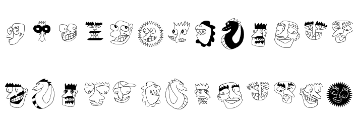 OverHeads Font LOWERCASE