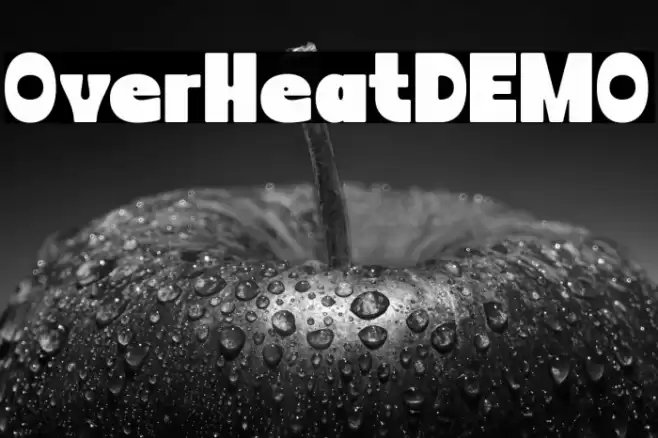 OverHeatDEMO Font examples