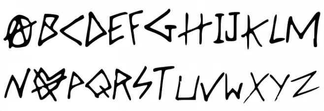 OverObsessedGirlfriend フォント 大文字