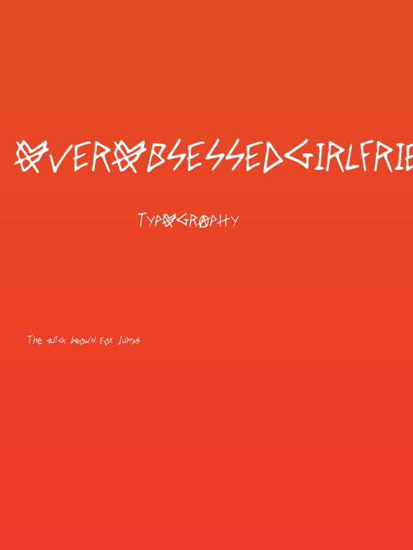 OverObsessedGirlfriend Poster