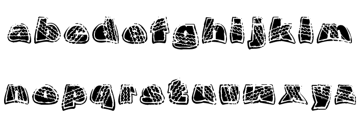 OverRide DSG Font LOWERCASE