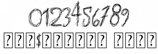 OverScribble Font OTHER CHARS