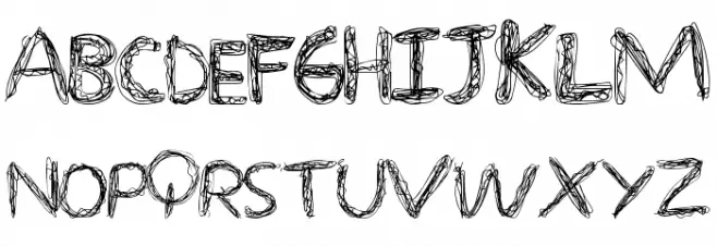OverScribble Polices MAJUSCULES